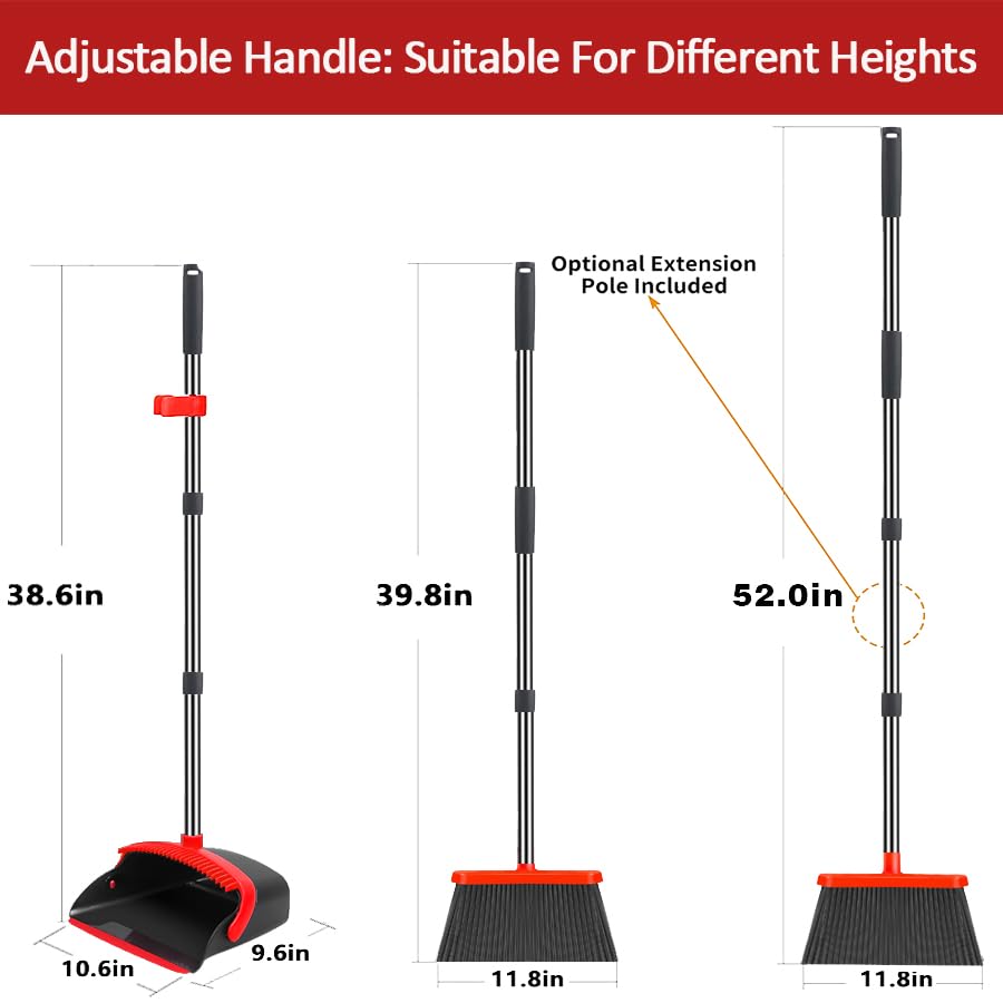 Kramer Broom and Dustpan Set with Telescopic Handle

