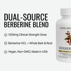 Berberine HCl Complex with Bark and Root - Vegan Capsules

