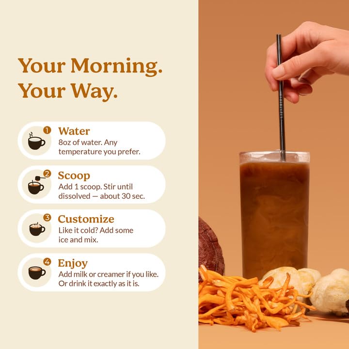 Pella Nutrition Mushroom Coffee with Superfood Mushrooms – Instant

