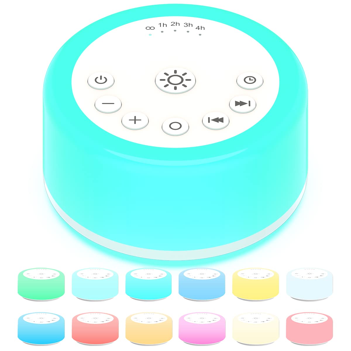 Soother Sleep Sound Machine with Night Light and 30 Sounds