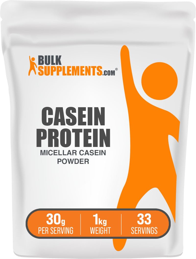 BulkSupplements Micellar Casein Protein Powder Gluten Free

