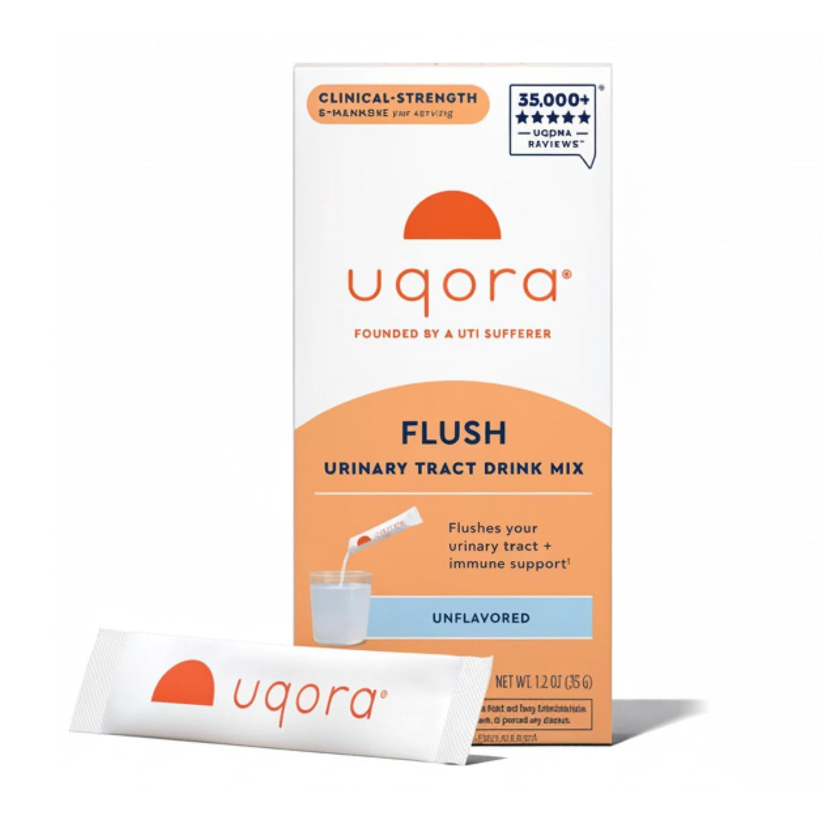 Uqora Flush Urinary Tract Health Drink Mix - Gluten-Free & Vegan