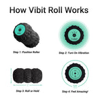 Vibit Vibrating Massage Roller for Deep Tissue Relief


