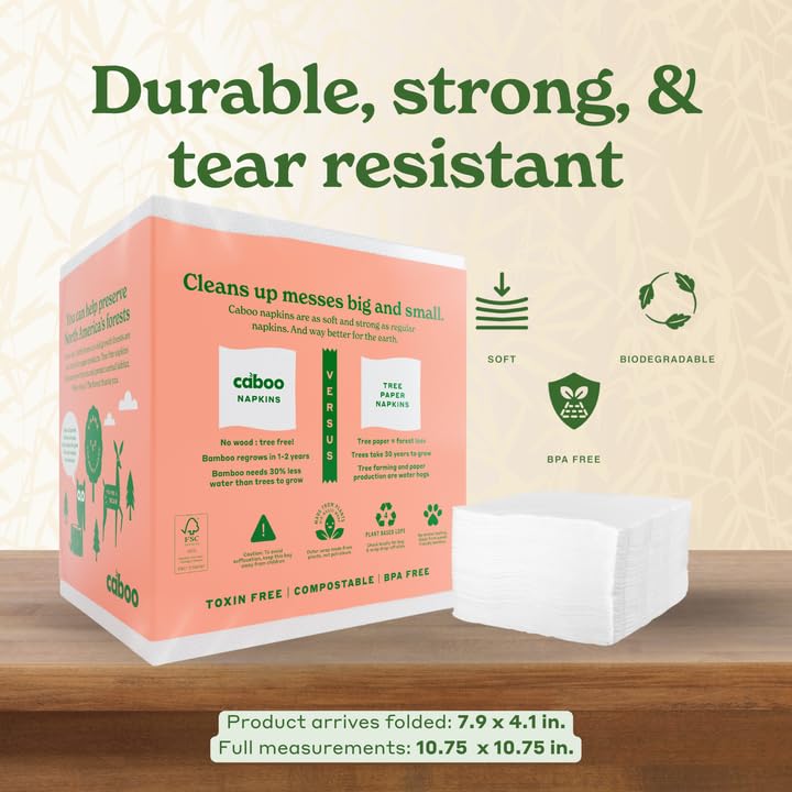 Caboo Tree Free Napkins – Sustainable Viscose

