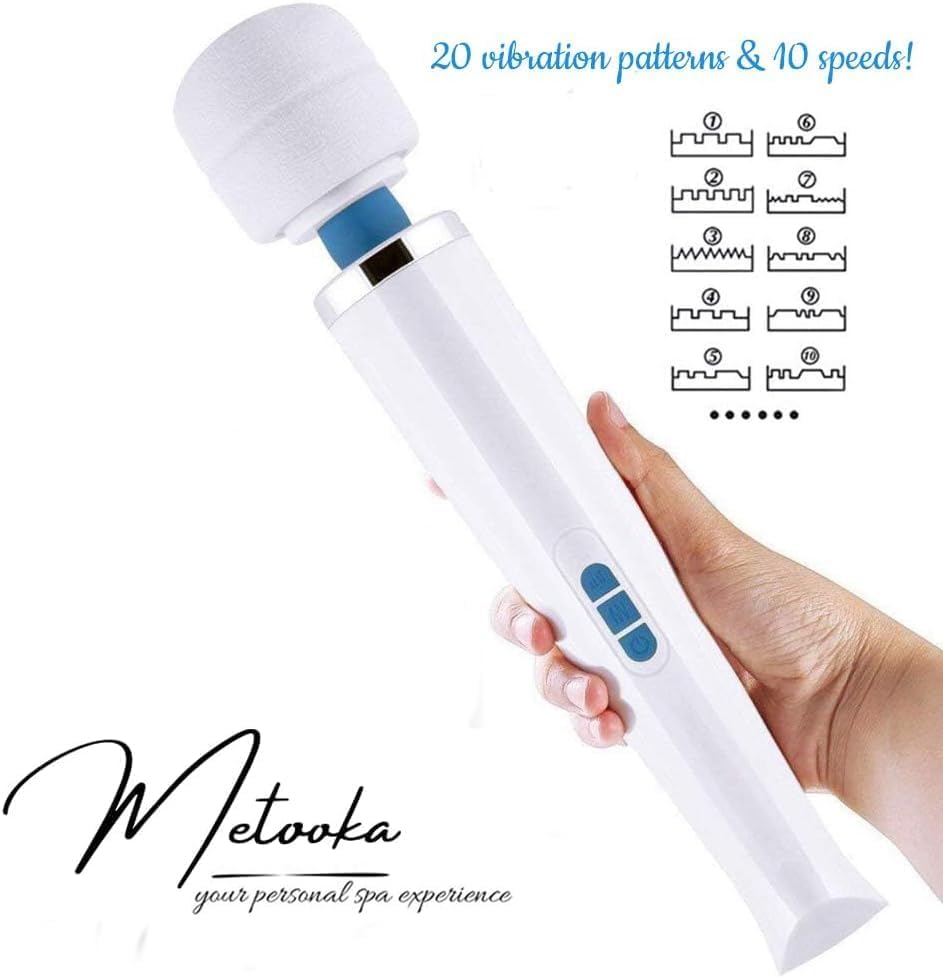 Cordless Handheld Massager with 8 Speeds & 20 Patterns


