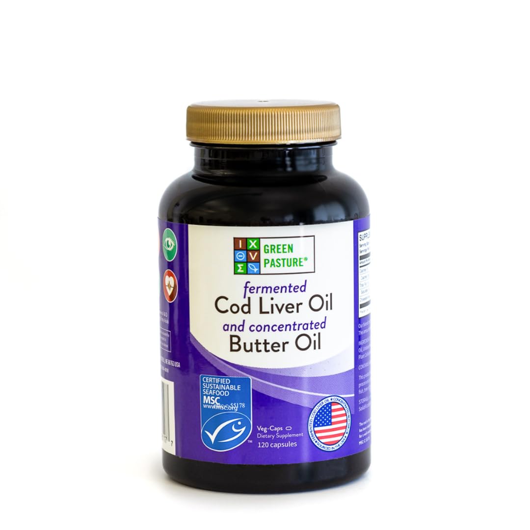 Green Pasture Fermented Cod Liver Oil & Butter Oil Blend

