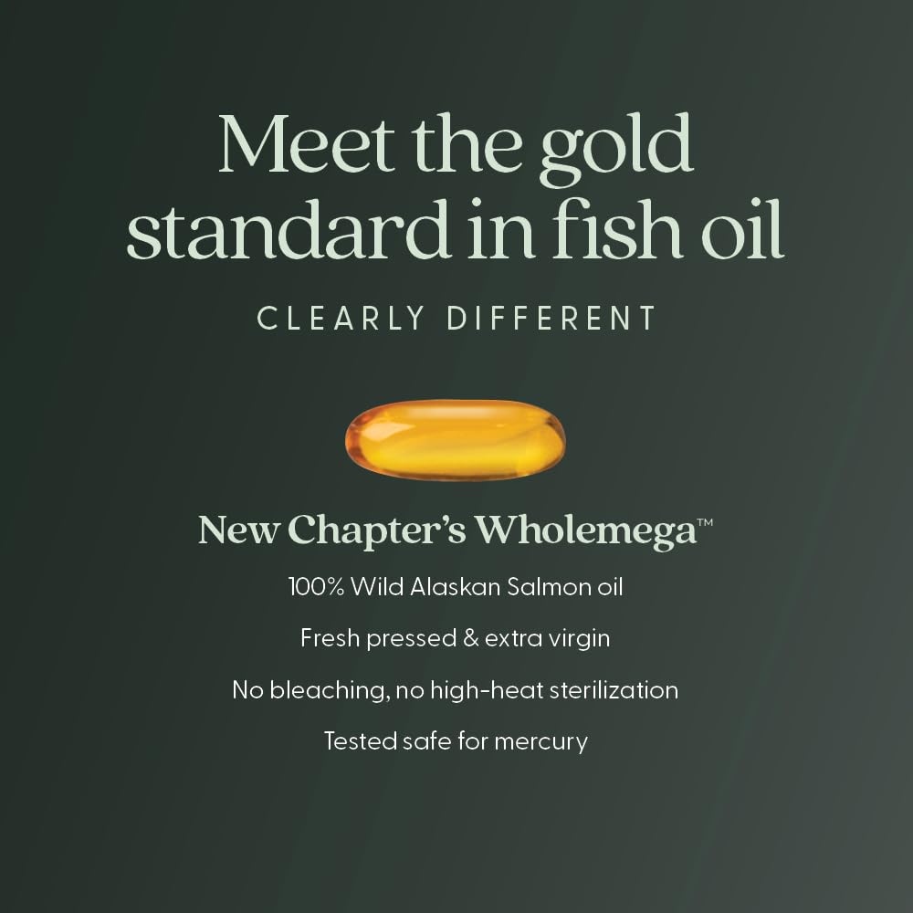 New Chapter Wholemega Wild Alaskan Fish Oil 2000 mg

