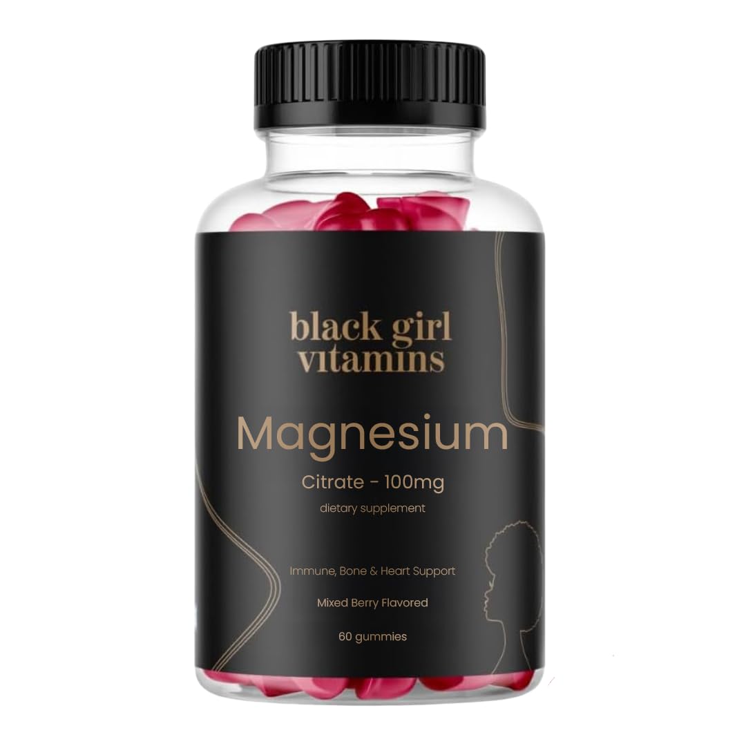Black Girl Vitamins Magnesium Gummies for Sleep Support

