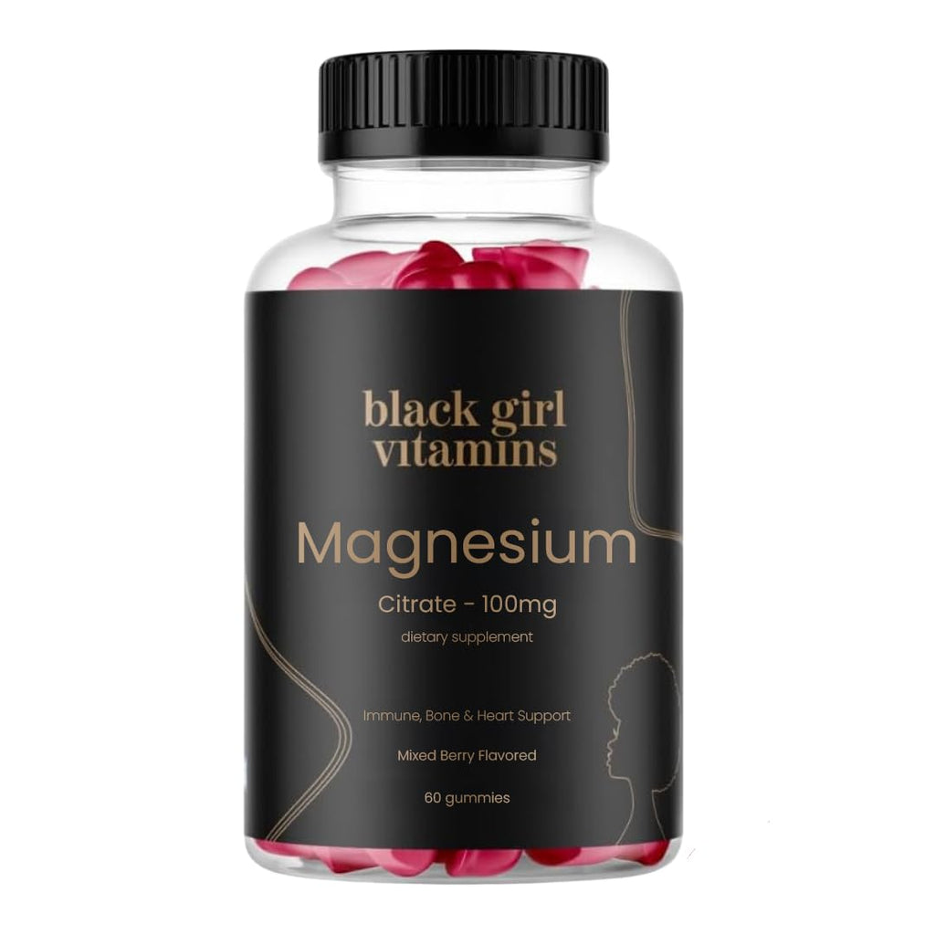 Black Girl Vitamins Magnesium Gummies for Sleep Support

