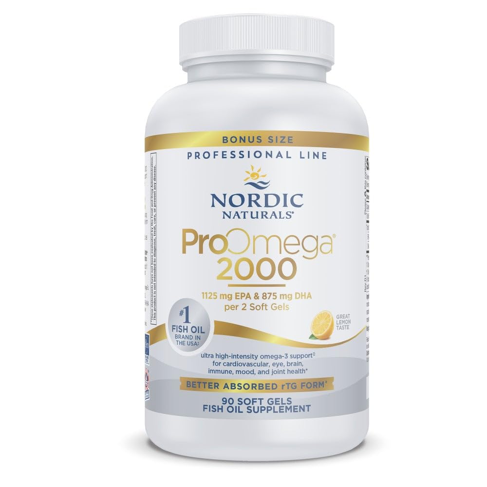 Nordic Naturals ProOmega 2000 Lemon Omega-3 Soft Gels

