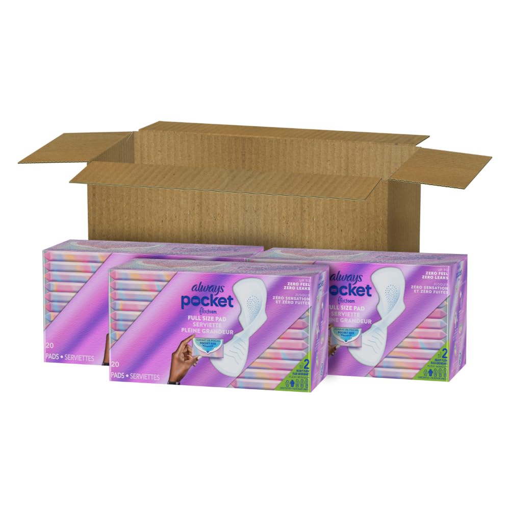 Always Feminine Pads Pocket FlexFoam with Wings


