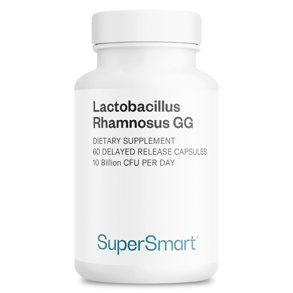 Supersmart Lactobacillus Rhamnosus GG Probiotic with Inulin - Non-GMO & Gluten Free