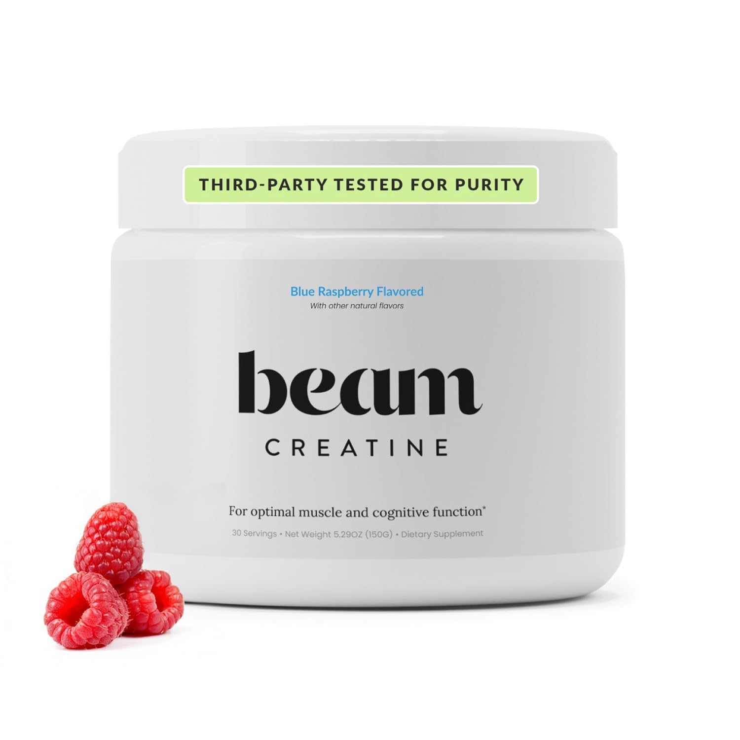 BEAM Creatine Monohydrate Powder – 5g Micronized Creatine for Muscle Strength