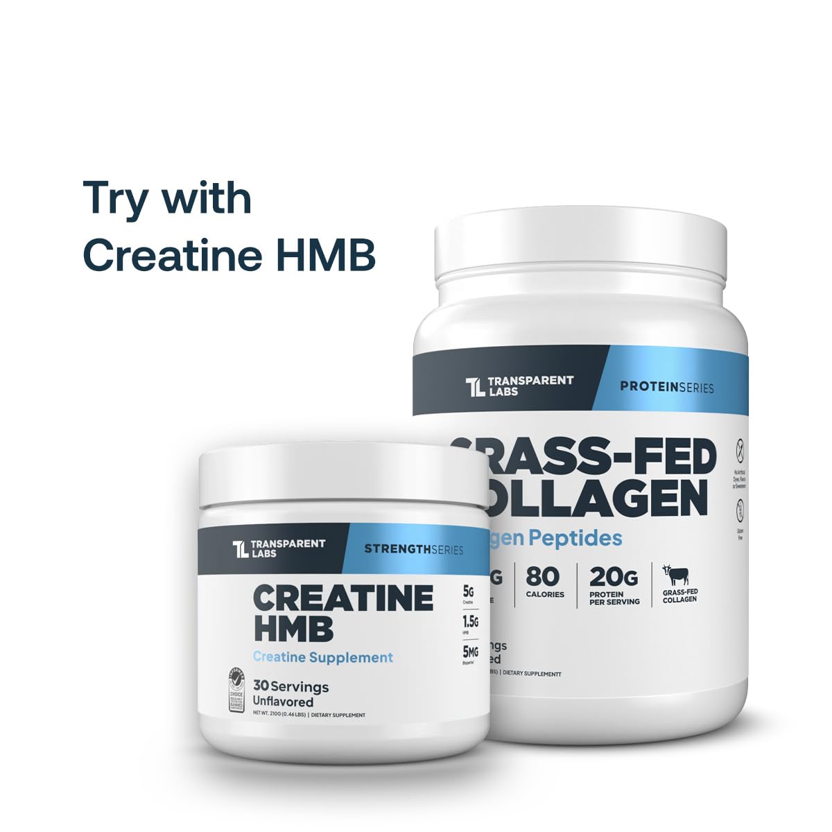 Transparent Labs Grass-Fed Collagen Peptides Powder

