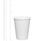 Disposable White Paper Cups by GUSTO for Hot Beverages

