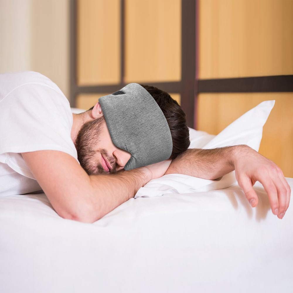 FRESHME Cotton Sleep Eye Mask - Blackout & Adjustable Strap

