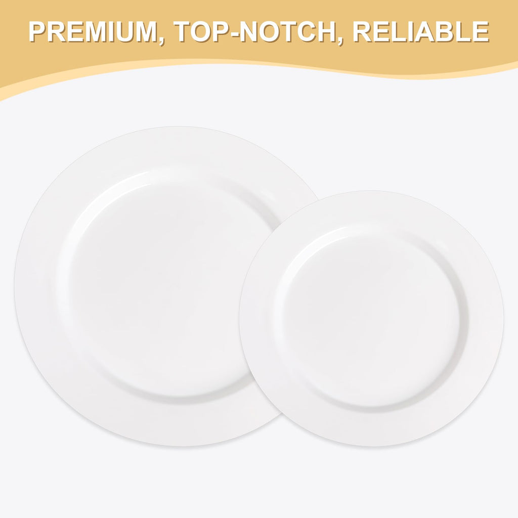 AOZITA Premium Heavy Duty Disposable Plates | Party & Events

