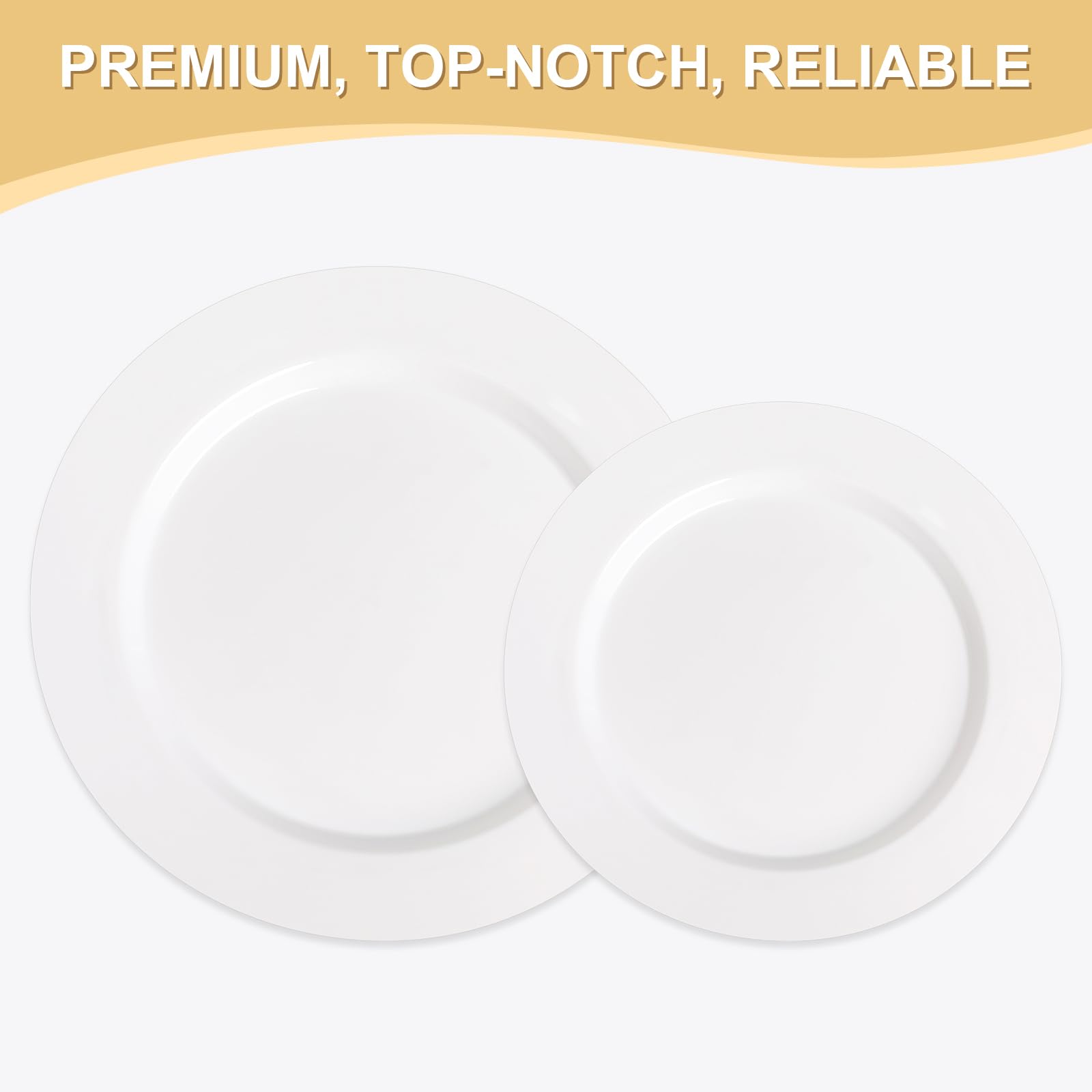 AOZITA Premium Heavy Duty Disposable Plates | Party & Events

