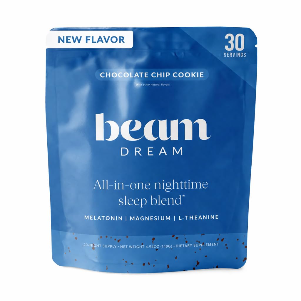BEAM Dream Sleep Powder – Melatonin Sleep Aid with L-Theanine & Reishi