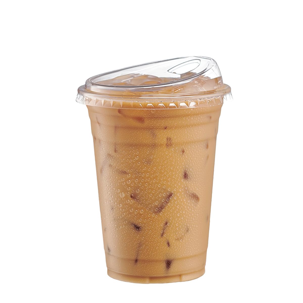GUSTO Plastic Cups with Lids – Disposable Iced Drink Cups

