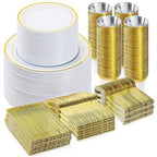Disposable Dinnerware Set - BESTVIP Plates & Cutlery


