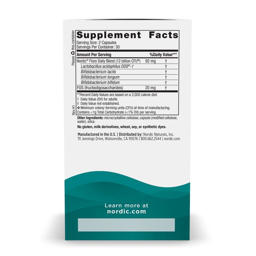 Nordic Naturals Nordic Flora Probiotic - Digestive & Immune

