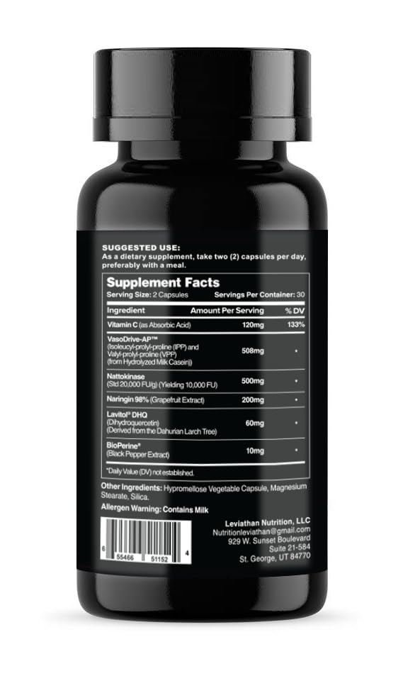 Leviathan Nutrition Hemo Flow Nattokinase Supplement

