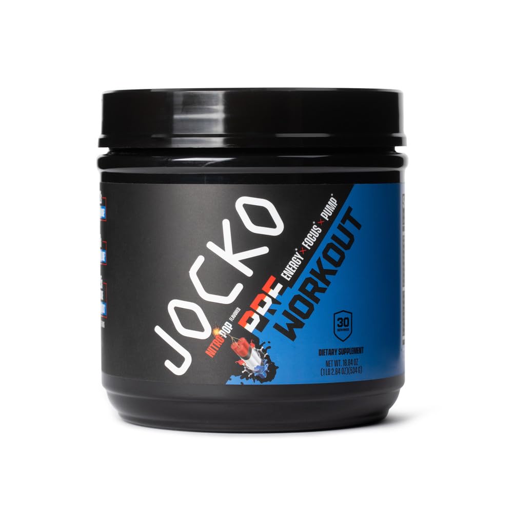 Jocko Fuel Ultimate Pre Workout Powder Sugar-Free Nootropic Energy and Pump