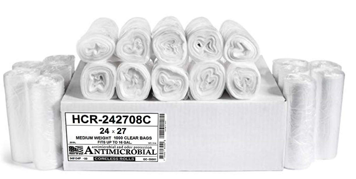 Aluf Plastics High Density Trash Bags - Heavy-Duty
