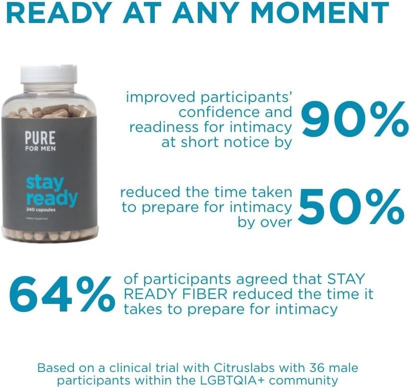 Pure for Men Stay Ready Fiber Digestive Supplement

