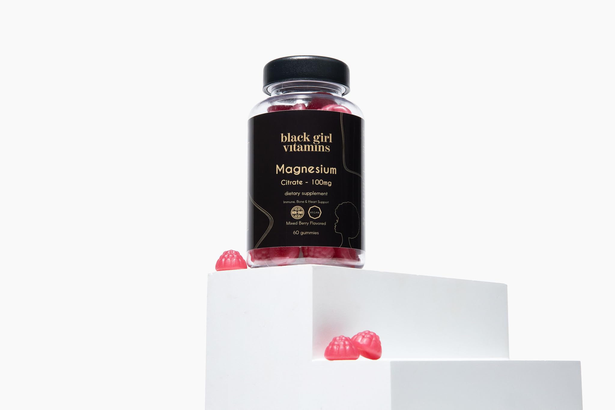 Black Girl Vitamins Magnesium Gummies for Sleep Support

