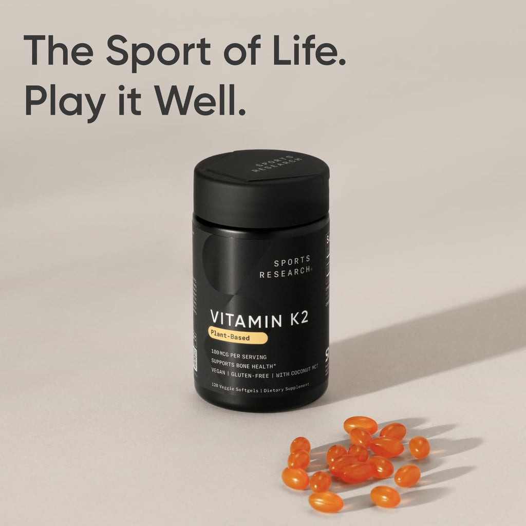 Sports Research Vitamin K2 MK-7 with Coconut MCT Softgels


