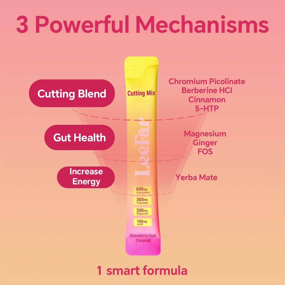 LeeFar Cutting Drink Mix with Berberine & Yerba Mate Satiety

