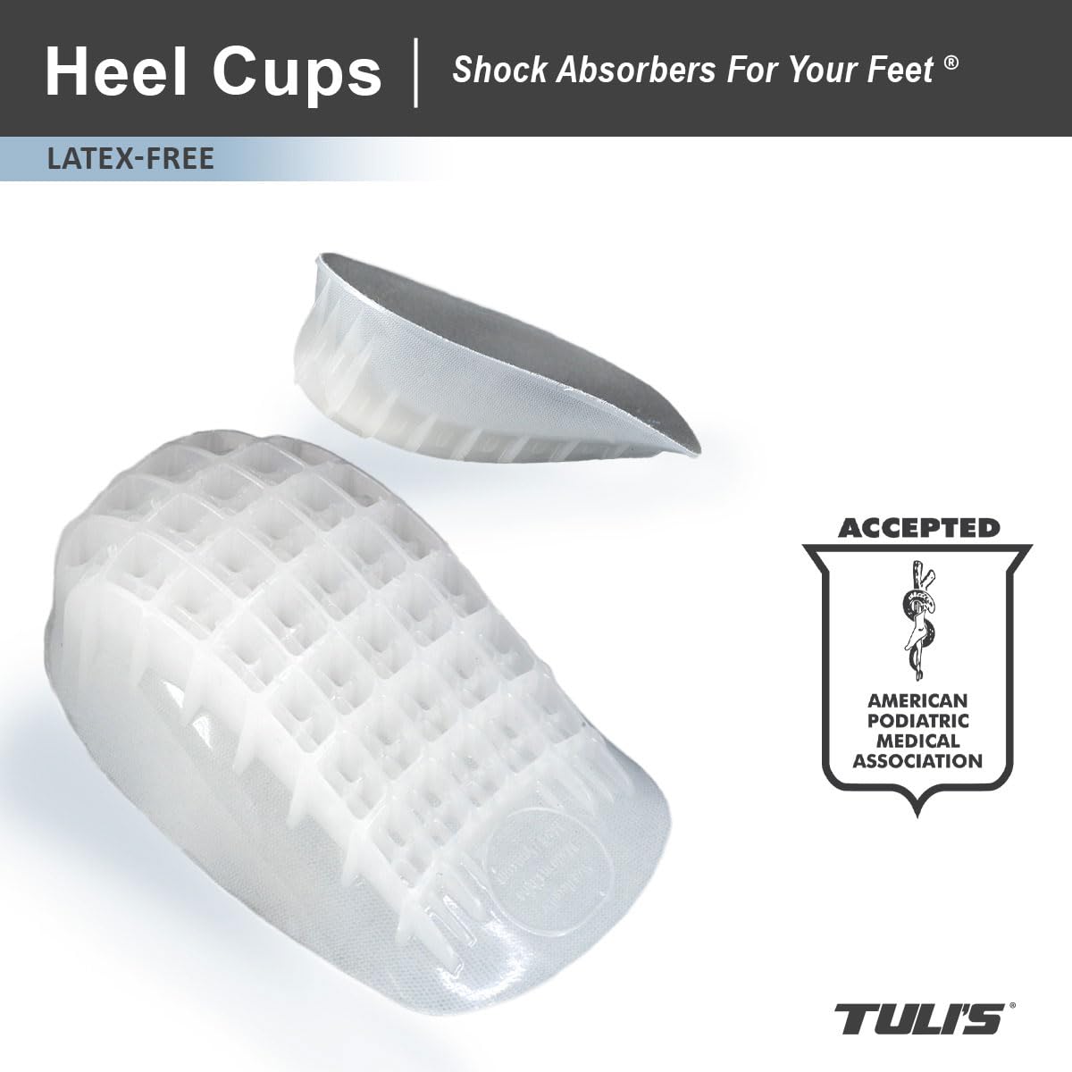 Tuli's So Soft Gel Heel Cups for Plantar Fasciitis

