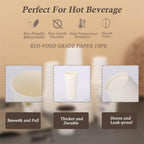 Lamosi Disposable Paper Cups for Hot and Cold Beverages

