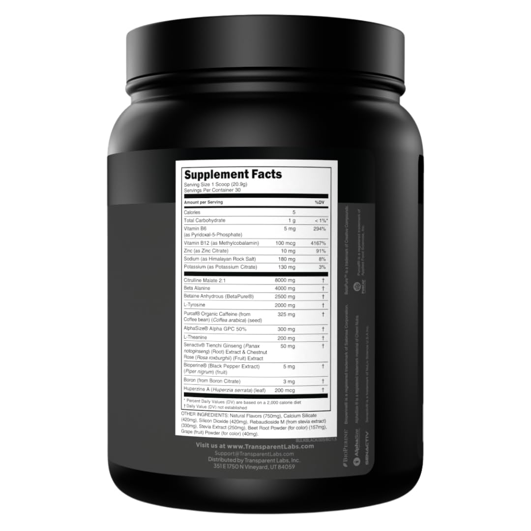 Transparent Labs Pre Workout | Sugar Free Performance

