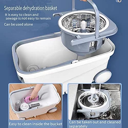 Michao Spin Mop Bucket Deluxe Floor Cleaning System

