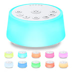 Sleep Sound Machine with 25 Sounds, Night Light, 32 Volume Levels, 5 Timers