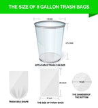 Garbage Bags FORID – Clear Plastic Trash Bags for Home

