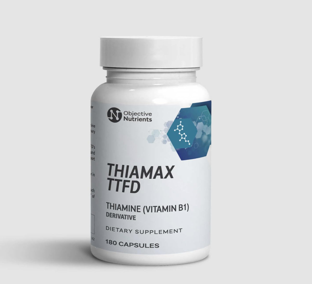 Objective Nutrients Thiamax Thiamine B1 Supplement for Energy & Focus