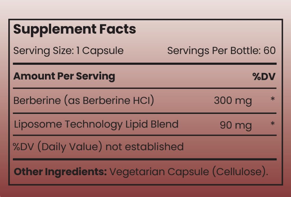 Rho Nutrition Liposomal Berberine Capsules | High Absorption

