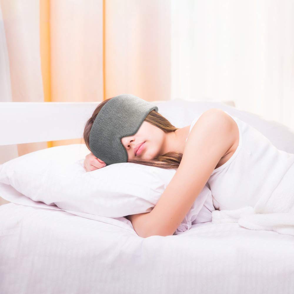 FRESHME Cotton Sleep Eye Mask - Blackout & Adjustable Strap

