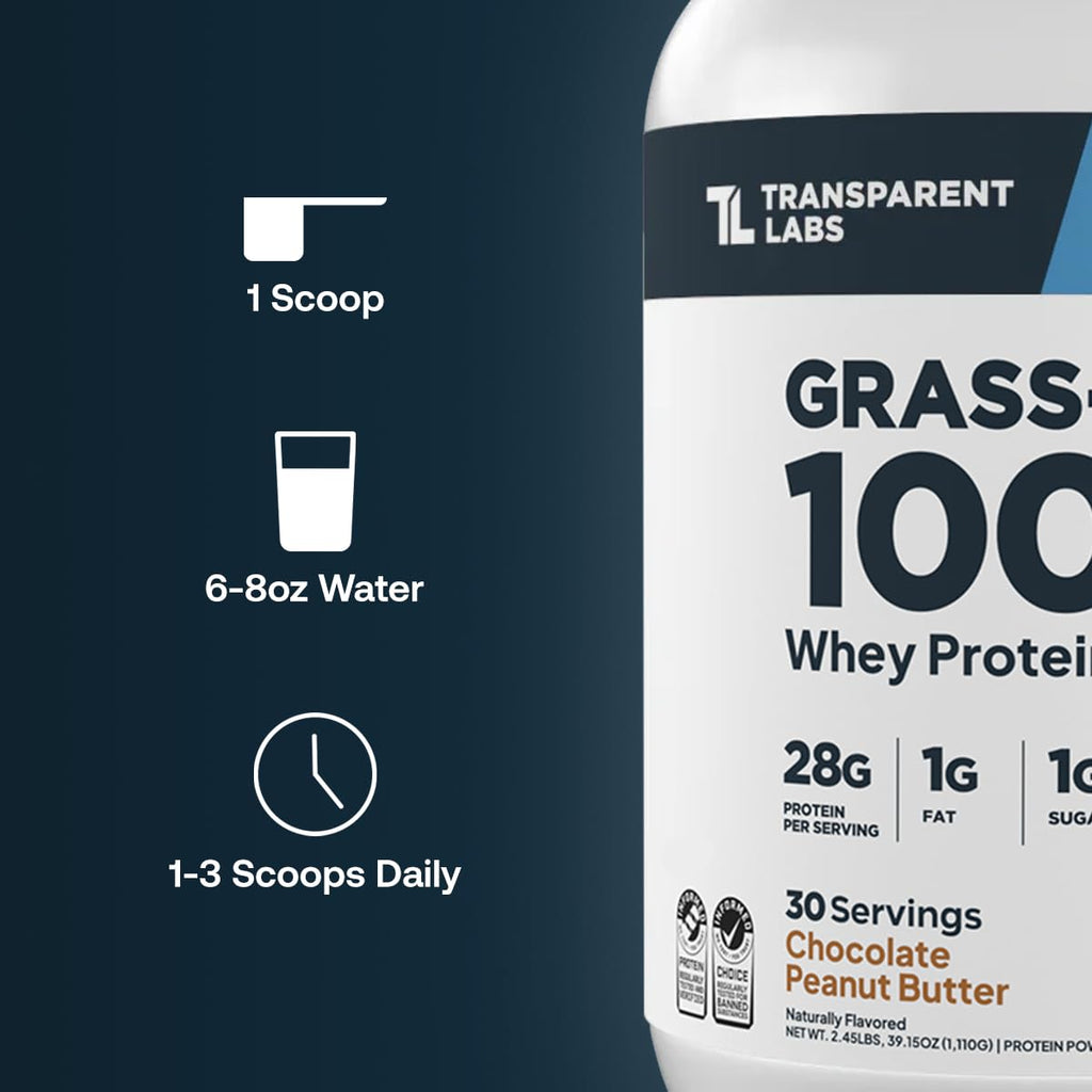 Whey Protein Isolate by Transparent Labs - 28g Protein

