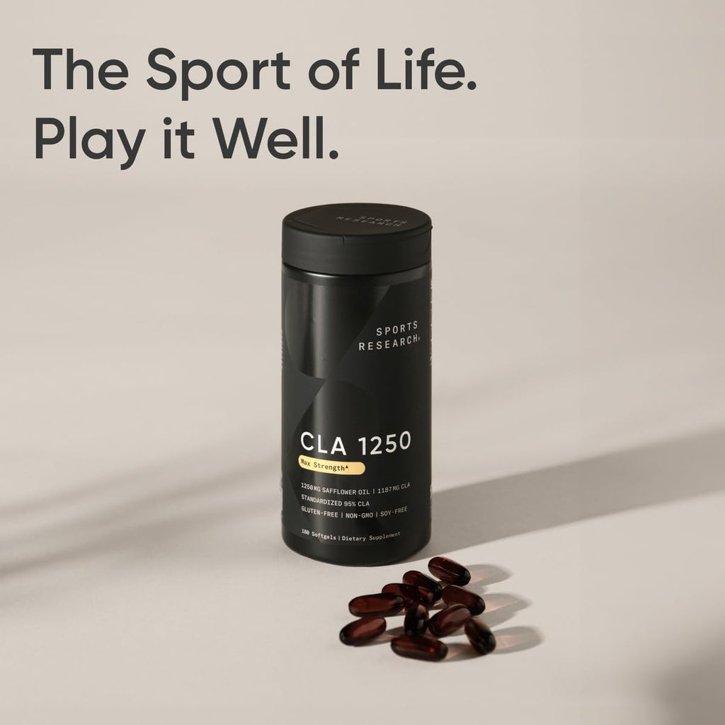 Sports Research CLA Softgels | Non-GMO Safflower Oil

