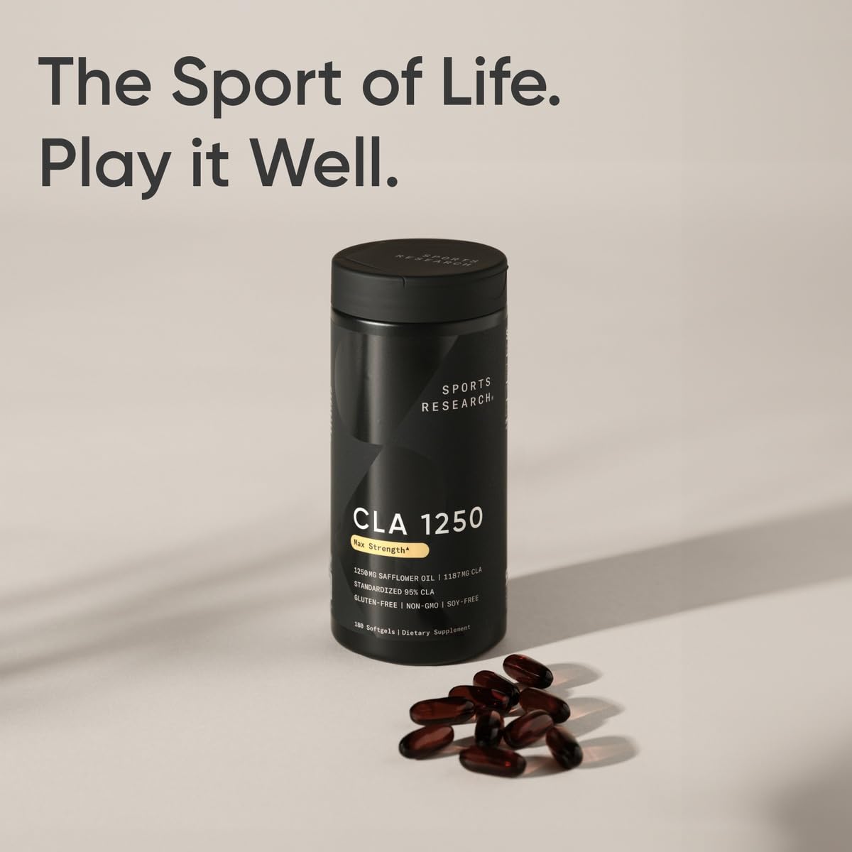 Sports Research CLA Softgels | Non-GMO Safflower Oil

