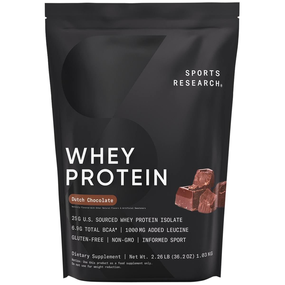 Sports Research Whey Protein Isolate Protein Powder