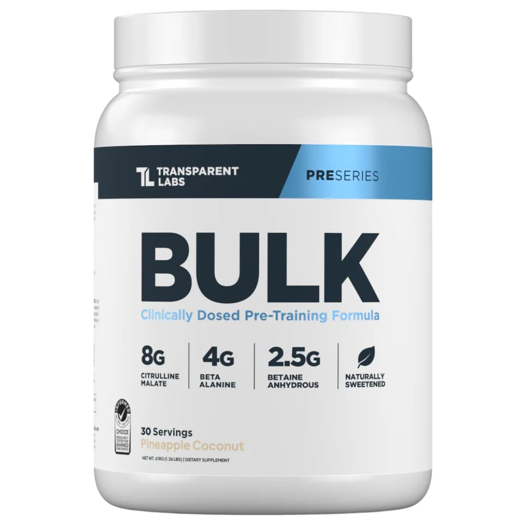 Transparent Labs Bulk Pre-Workout Powder