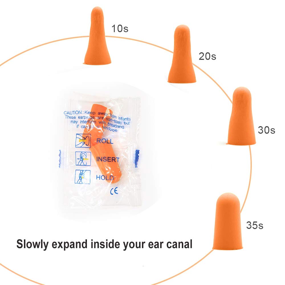 Foam Ear Plugs 32dB Noise Reduction - Hearing Protection

