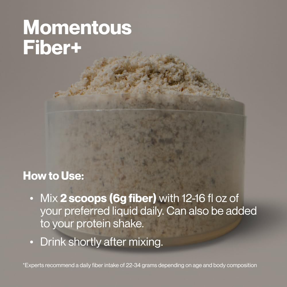 Momentous Fiber+ Multi-Source Fiber Powder for Digestive Support


