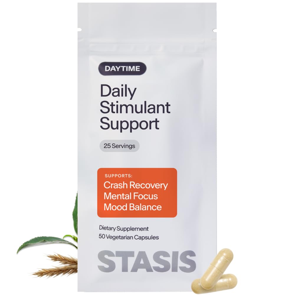 STASIS Daytime Stimulant Support with Ashwagandha L-Theanine

